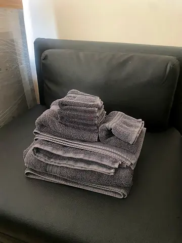 9 peace towel set - Dark grey