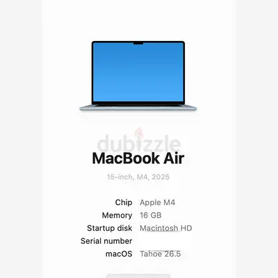 Apple MacBook Air M4 (Blue, 2025) - Mint Condition, Like new