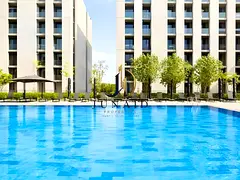 Studio with Balcony | East Village Aljada | Pool, Gym &amp; Parking | Ready to Move