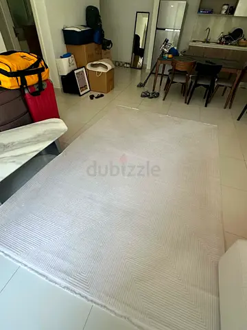 Pierre Cardin White Rug 200x290cm