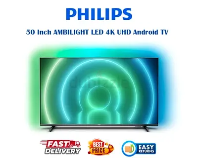 Philips 50 Inch AMBILIGHT Smart TV UAE - 4K UHD Android TV - FREE DELIVERY WARRANTY INSTALLATION