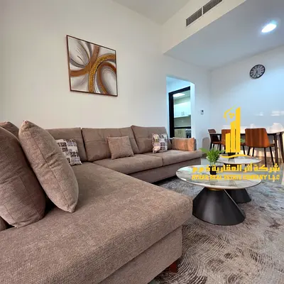 ✨ Luxury apartment for monthly rent, one bedroom and a hall with an open view, fully furnished with elegant furniture and a fully equipped kitchen