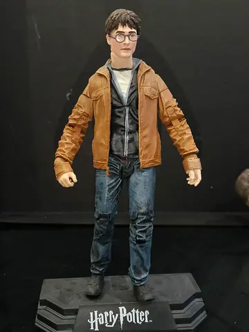 Harry Potter collectible figure on display base - used