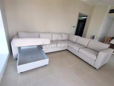 Vimle ikea beige color Ushape sofa with storage