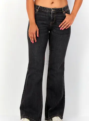 Don’t Call Me Jennifer Branded Womens Dark Grey Flared Jeans – Size 28 US