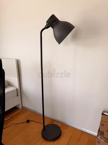 Floor lamp dark grey metal HEKTAR IKEA for sale in Dubai