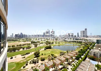 Spacious Corner 1-Bedroom +Study | Golf & Sea View