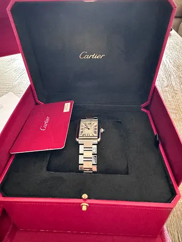 Cartier Tank Stainless Steel Watch with Box and Papers, all inclusions. Like new. Hardly worn.