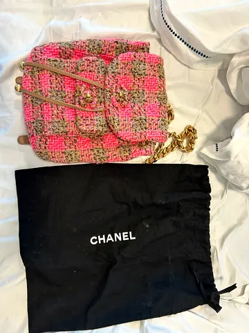 Chanel Duma Mini Pink/Grey Tweed and Leather Backpack