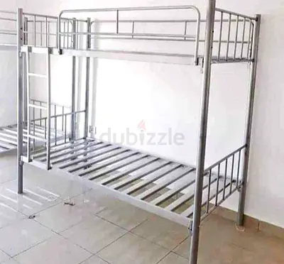 Sturdy Metal Bunk Bed with Ladder
