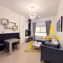 The most luxurious fully furnished one-bedroom apartment for monthly rent in Ajman Corniche area ✔
