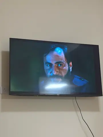55-inch LED TV mounted on wall - working condition