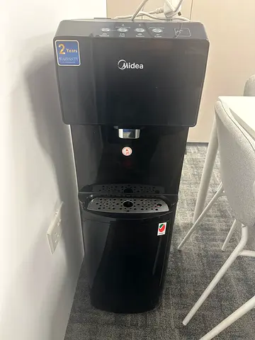 Midea Black Water Dispenser - Hot  Cold, Good Condition
