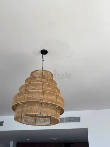 Home and Soul Elena Jute Pendant Light Natural Modern Rattan