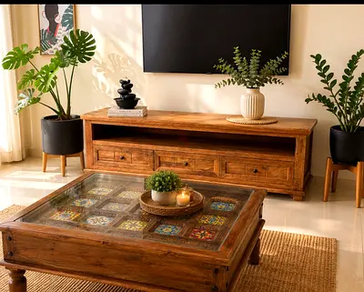 Solid Wood TV console