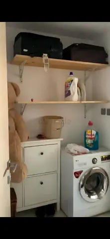 Wooden big shelves with bracket for wall
