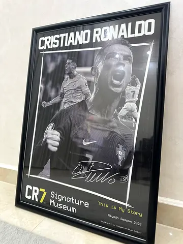 Cristiano Ronaldo CR7 Signature Museum Poster (Riyadh Season 2023)