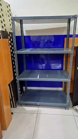 Sturdy Metal Storage Shelving Unit - 4 Shelves, Used