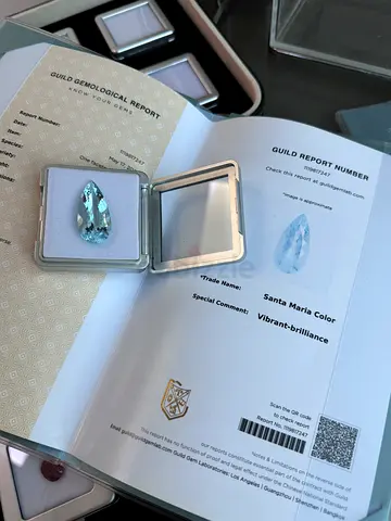 aquamarine stone Santa Maria