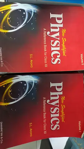 S.L Arora New Simplified Physics Vol 1  2 11th  12th Grade CBSE