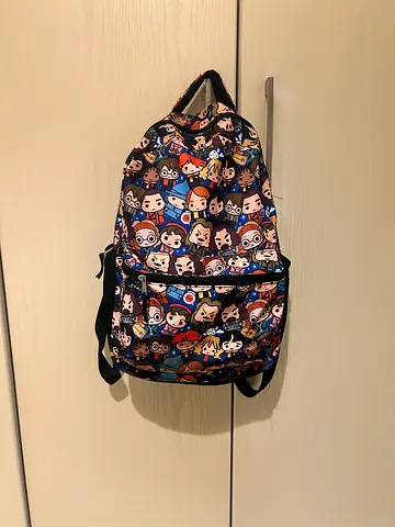 Small colorful character Harry Potter -print backpack — good condition