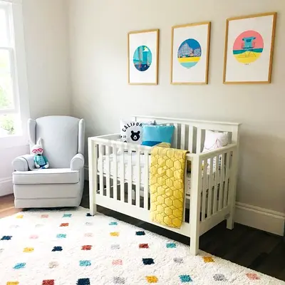 Pottery Barn Kendall 4 IN 1 Convertible White Baby Crib - Solid Wood, Good Condition