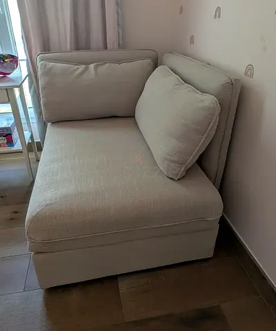 Comfortable Beige Sofa Bed - Ikea VALLENTUNA