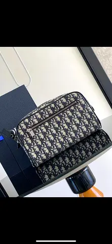 Dior CD Diamond canvas pouch