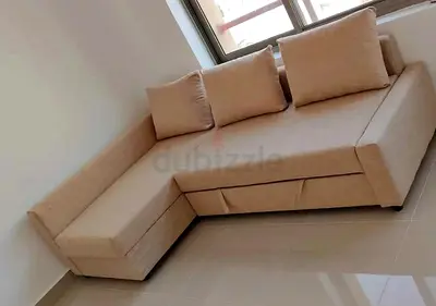 IKEA L shap Sofa store cum bed you can fix the