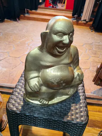 Brass Buddha Statue Decorative Figurine - 29cm tall
