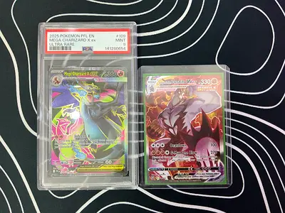 Urgent sale. Charizard psa 9  and urshifu vmax
