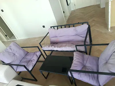 Sofa set with coffee table