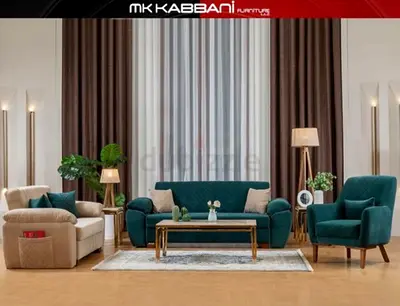 Elegant Velvet Sofa Set | 3 Seater + Armchair | Excellent Condition