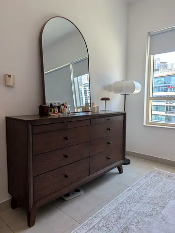 Drawer sideboard wood walnut