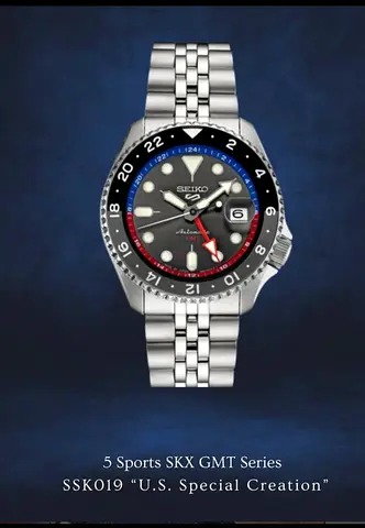 Seiko ssk 019 gmt watch