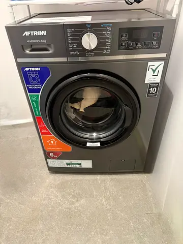 Aftron Front Load Washing Machine - 6kg, Grey (Like New)