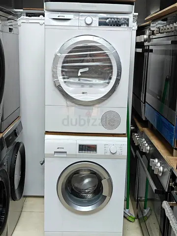 Smeg brand 8kg washer and 8kg dryer separate set