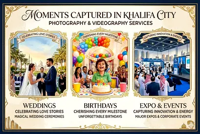 🚀 Khalifa City Photography Videography
Experts Business, Commercial Creative
Content Production✨