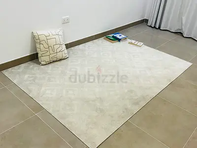 Light beige modern area rug  (excellent condition)