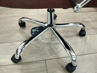 2 Pcs Ergonomic Office Chair with Chrome Base - 100 aed per chair