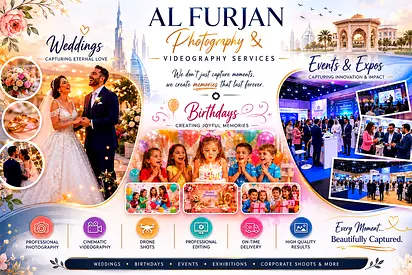 🎥 Al Furjan Media Production Services I Professional Photography, Videography
Content Creation ⭐️