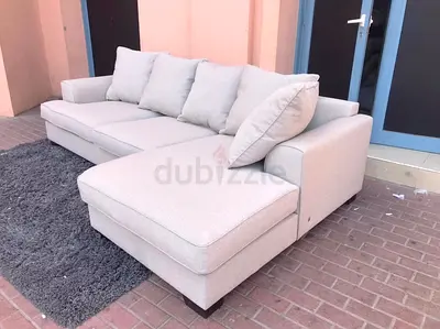 The One Kingston L Shape sofa beige Excellent Condition