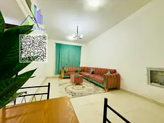 Furnished apartment for monthly rent, including bills, in Ajman, Al Rawda 2 area. One bedroom, livin