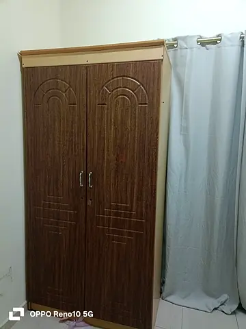 Two-door Wooden Wardrobe in Good Condition