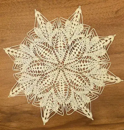 Handmade Crochet Lace Doily - white Decorative Table Mat