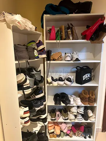 White 2 piece shoes rack