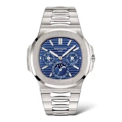 Patek Philippe Nautilus Stainless Steel Perpetual Calendar - Blue Dial