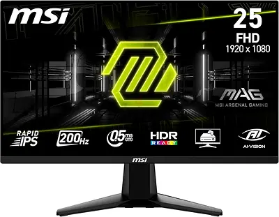 MSI MAG 25 FHD 1920x1080 200Hz Gaming Monitor