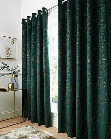 Dark Teal Grommet Blackout Curtains - Set of 2