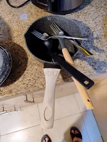 FREE!!! Kitchen utensils!!! Ladle, spatula, cutlery, deep small pan!!!